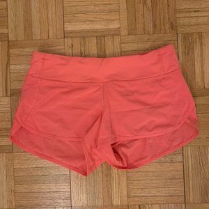 Lululemon Speed Up Shorts in Pink